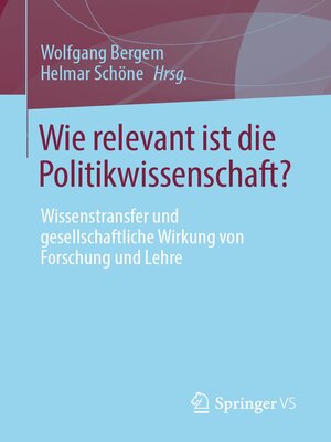 cover image of Wie relevant ist die Politikwissenschaft?